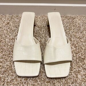 Princess Polly Cream Heeled Sandals